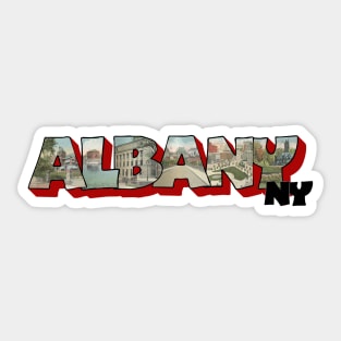 Albany New York Big Letter Sticker